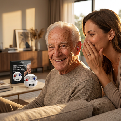 Rechargeable In-Ear Hearing Aids with Crystal Clear Sound | Invisible Design for Comfort and Discretion