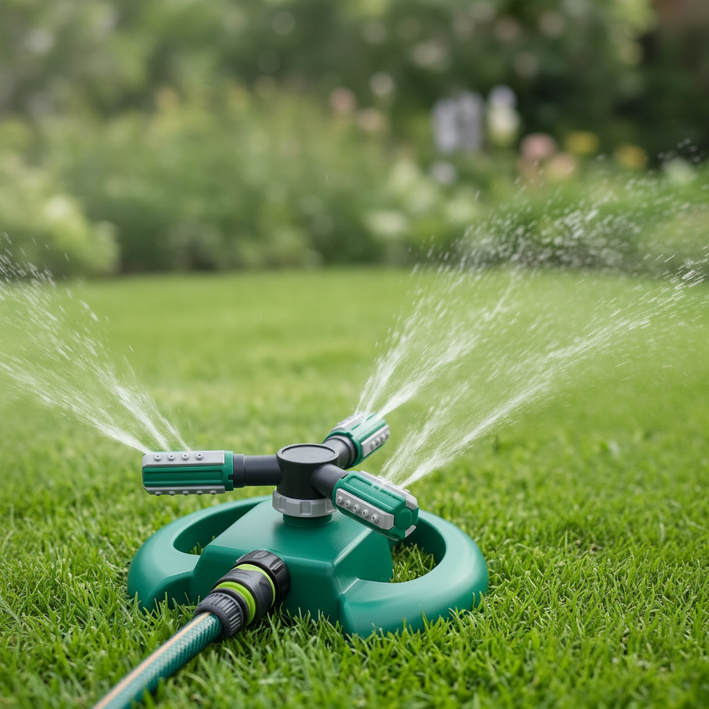 Garden Sprinkler | Automatic Sprinkler with 36 Adjustable Nozzles | Coverage Up to 49 Feet for Lawns and Gardens