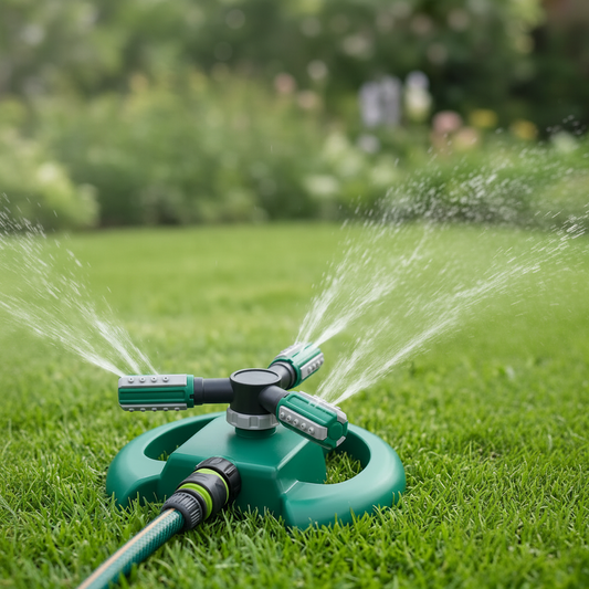 Irrigatore da Giardino | Irrigatore Automatico con 36 Ugelli Regolabili | Copertura Fino a 49 Piedi per Prati e Giardini