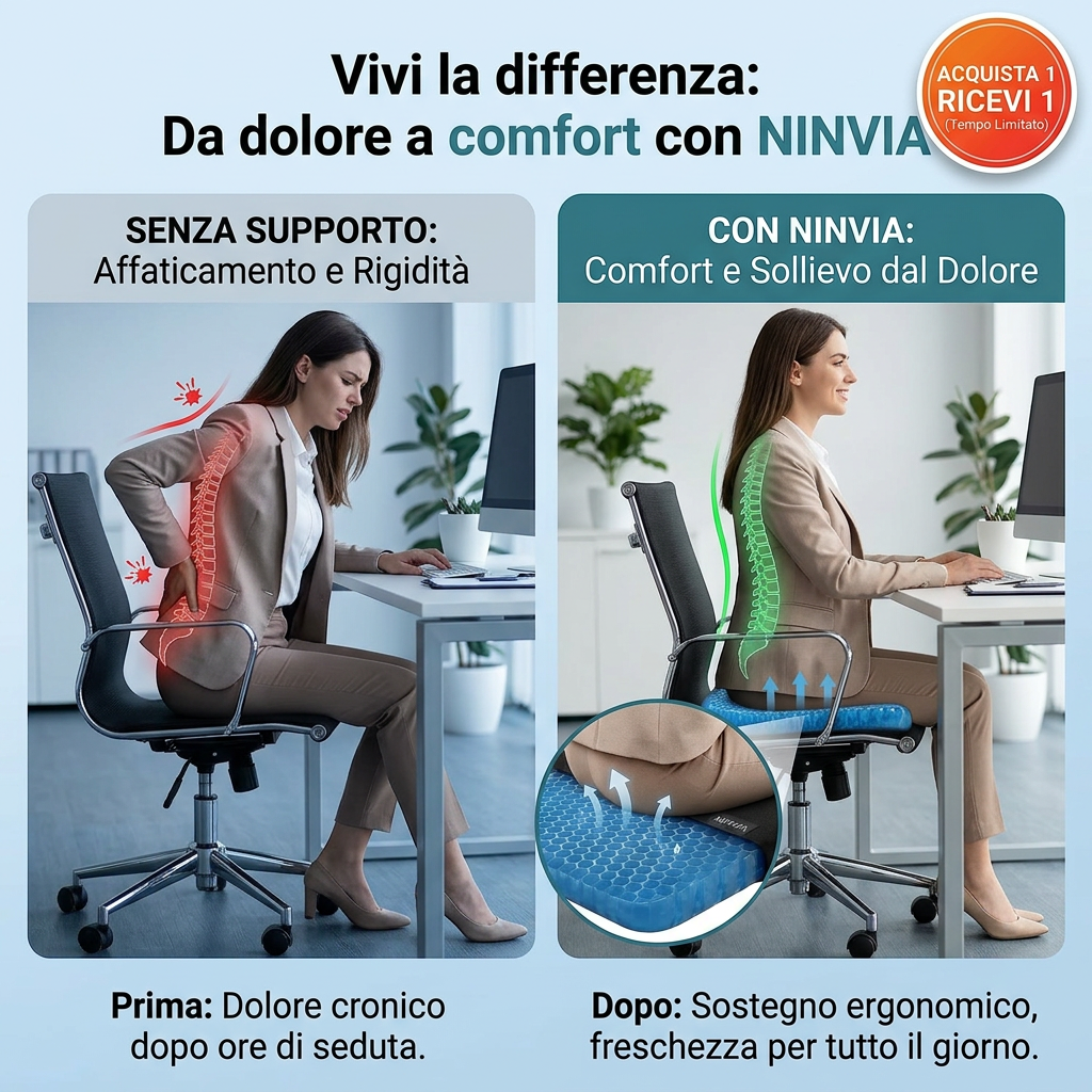 Cuscino Ergonomico Cervicale con Supporto Ottimale in Gel per Sonno Ristoratore