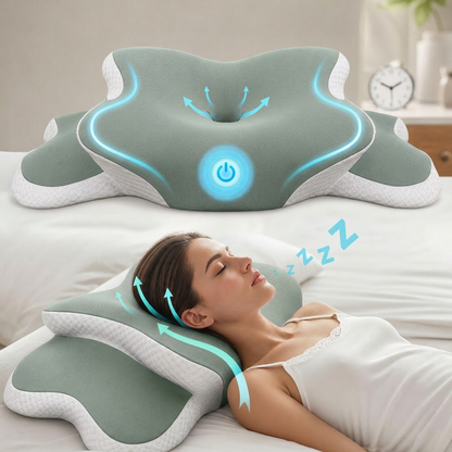 Cuscino Butterfly | Cuscino Cervicale in Memory Foam con Design Ergonomico | Supporto Personalizzato per Alleviare il Dolore al Collo