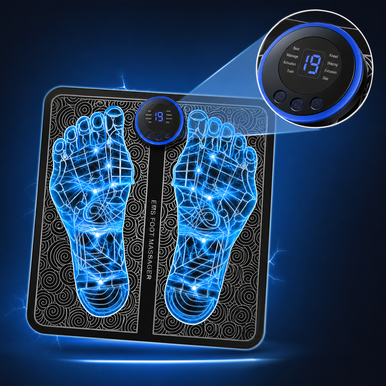 Comfort Feet | Massaggiatore per Piedi con Calore e Programmi Personalizzati | Sollievo Immediato per Piedi Stanchi