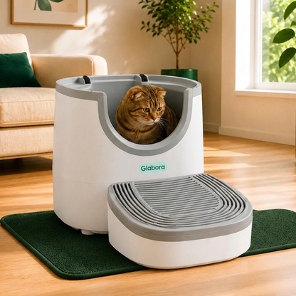 Lettiera Gatto Autopulente con Design Elegante e Sensori di Sicurezza | Facile Manutenzione per Famiglie con Più Gatti