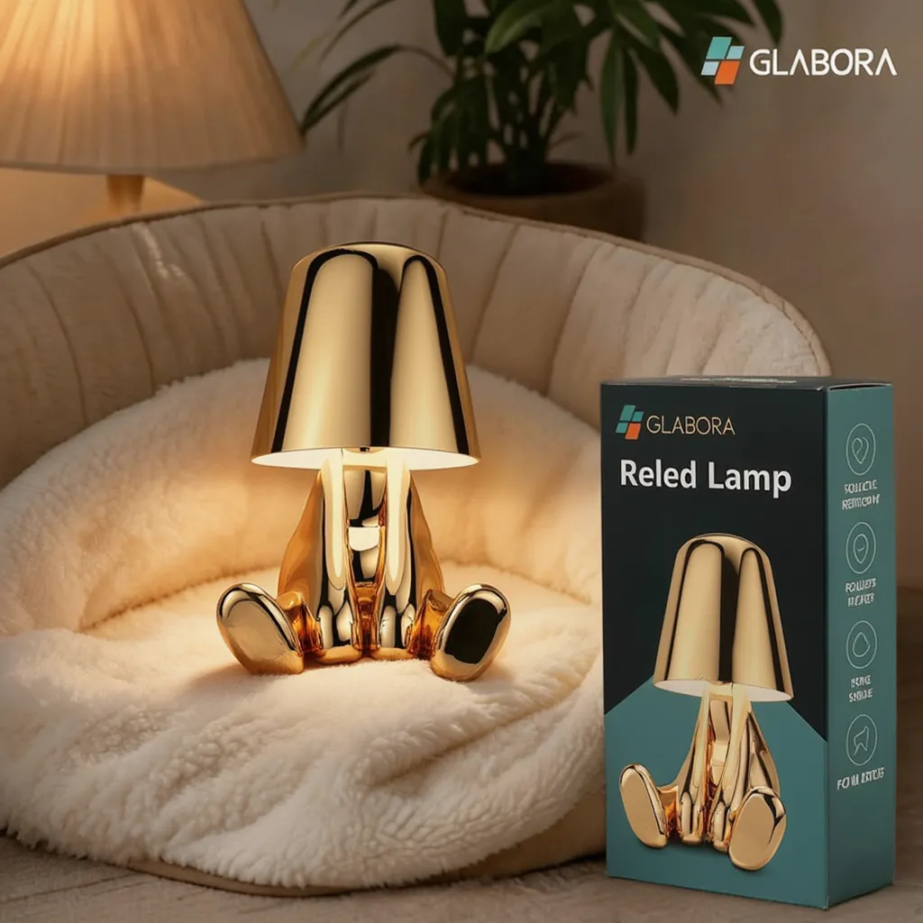 Lampada Ricaricabile da Tavolo con Illuminazione Calda