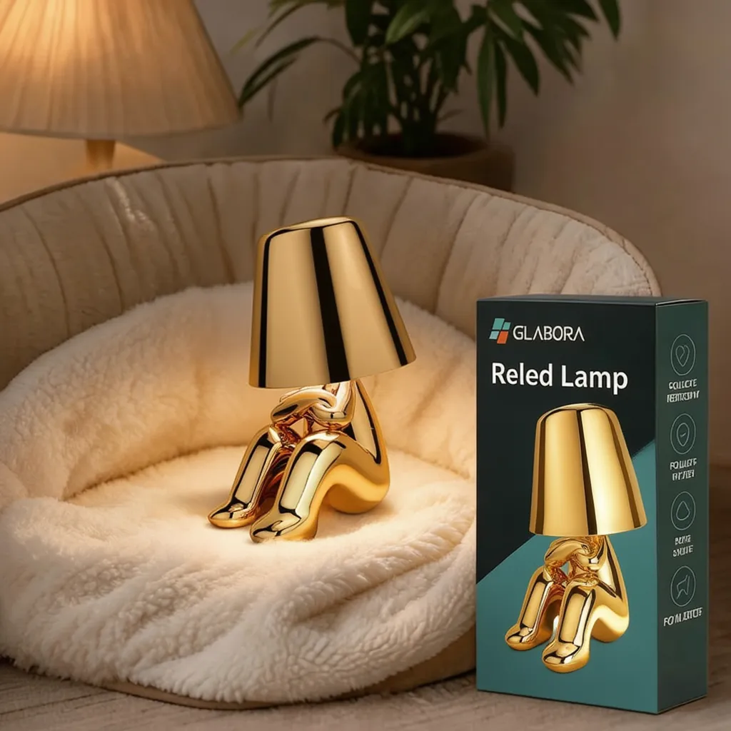 Lampada Ricaricabile da Tavolo con Illuminazione Calda