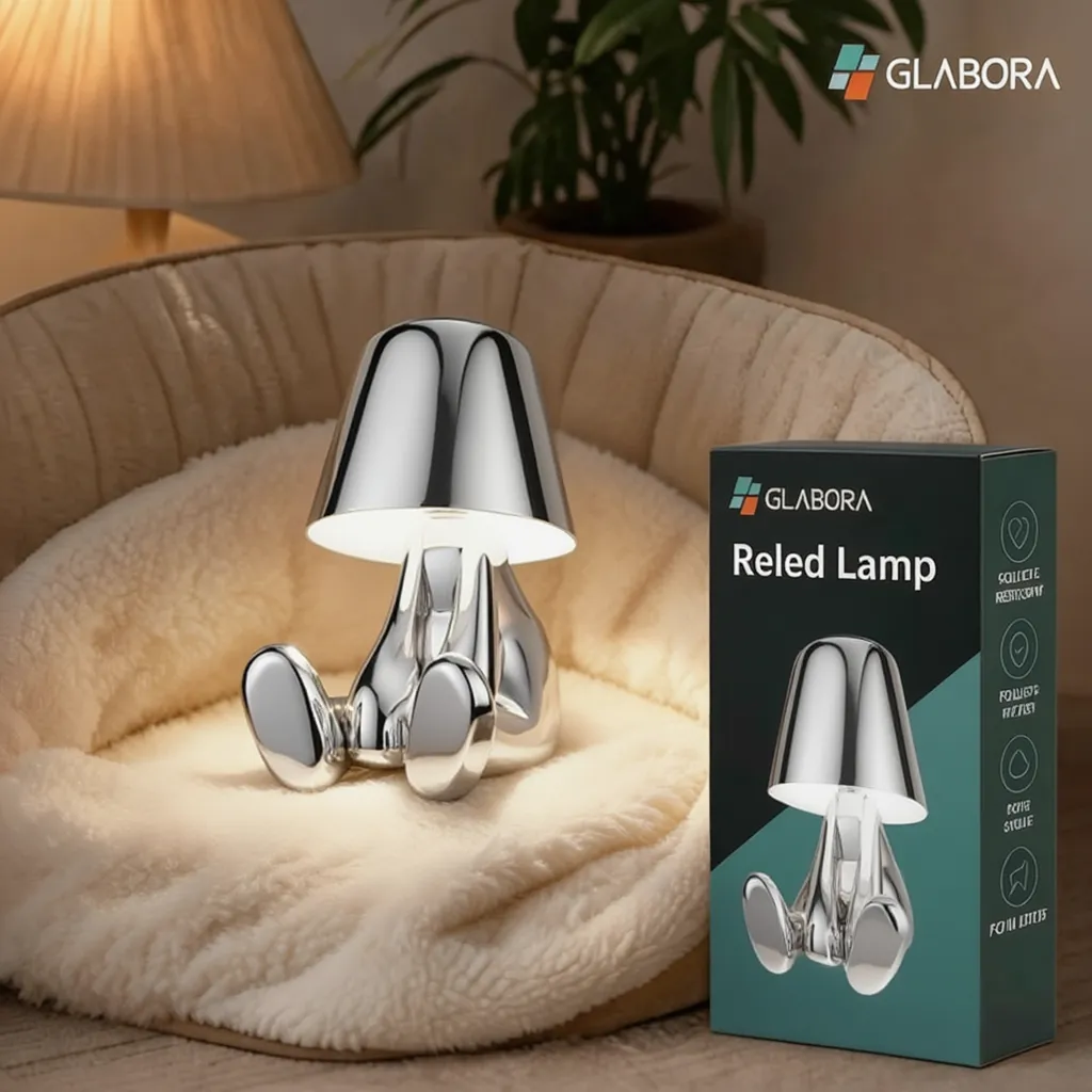 Lampada Ricaricabile da Tavolo con Illuminazione Calda