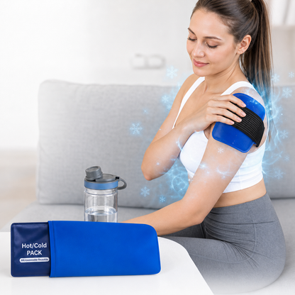 Verstelbare gel-ijscompress voor pijnverlichting - ergonomisch ontwerp voor optimaal comfort