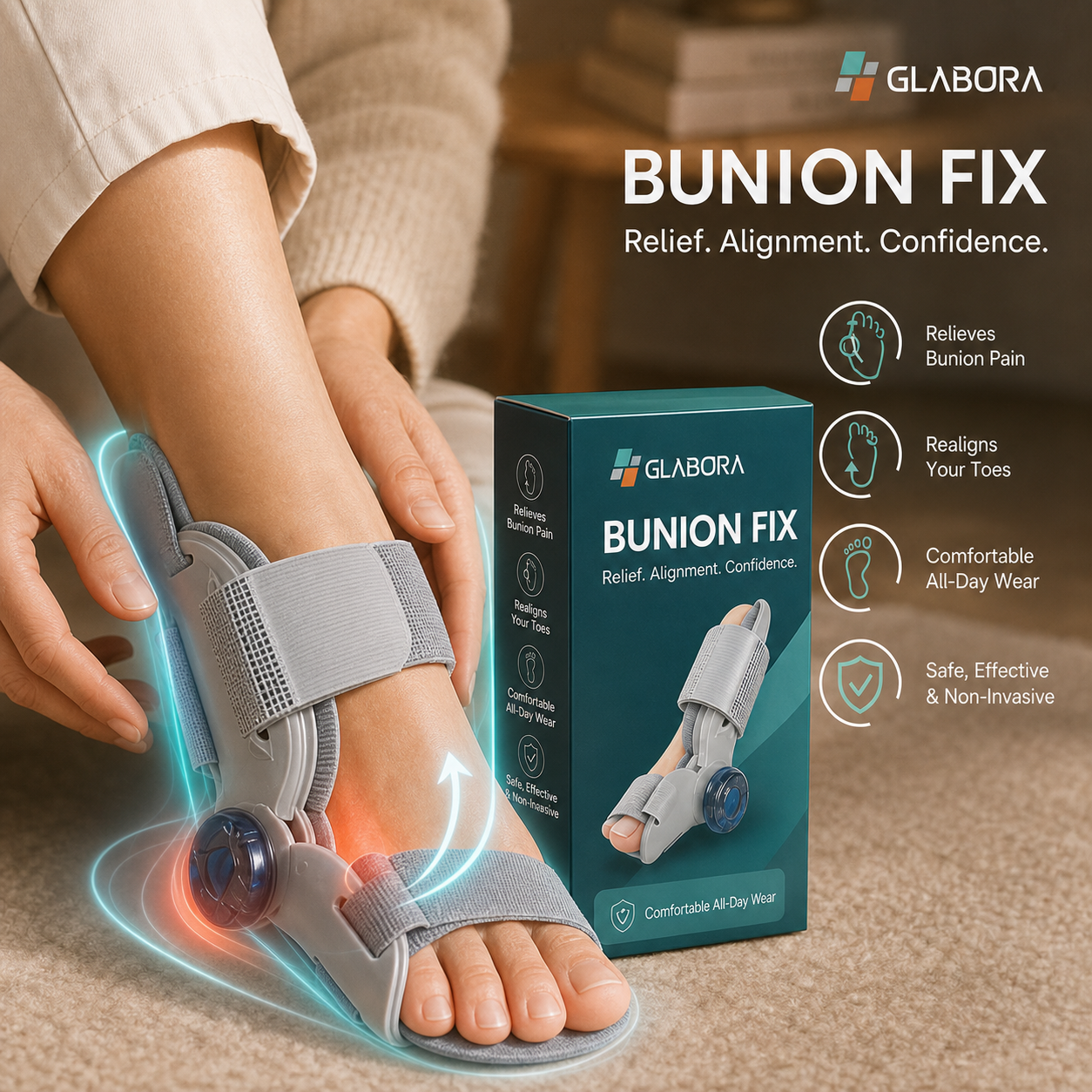Unisex Hallux Valgus Corrector | Verstelbaar siliconen apparaat om pijn te verlichten en houding te verbeteren