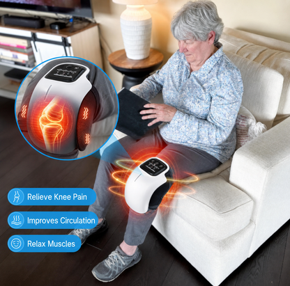 Massaggiatore per Ginocchio Senza Fili | Rilassamento Muscolare con Vibrazione Regolabile | Design Ergonomico per Comfort e Portabilità