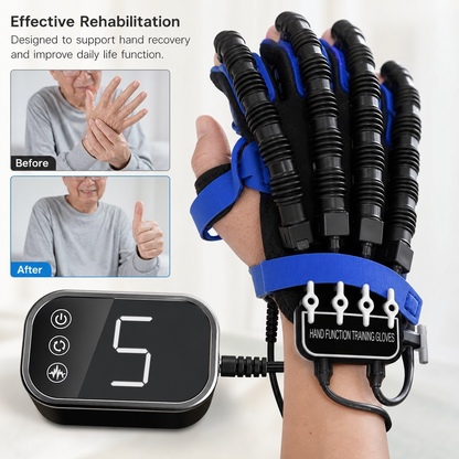 Riabilitazione Mano | Guanti Robotici per Esercizi di Recupero con Modalità Multiple | Attrezzatura per Migliorare la Flessibilità