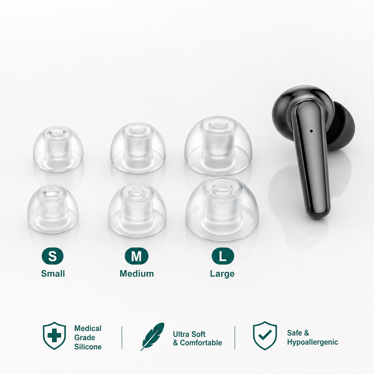Rechargeable Hearing Aids | Digital Audio Amplifier with Bluetooth | App Control for Clear and Personalized Hearing