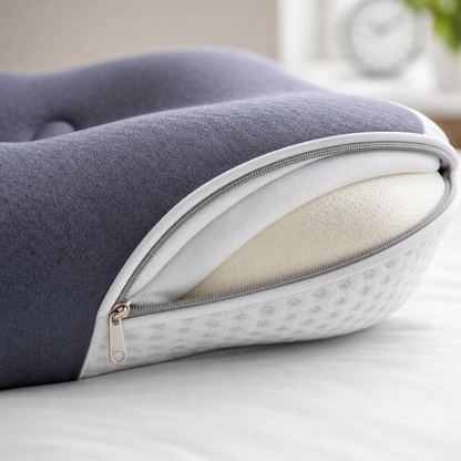 Oreiller Butterfly | Oreiller cervical en mousse à mémoire de forme au design ergonomique | Soutien personnalisé pour soulager les douleurs cervicales