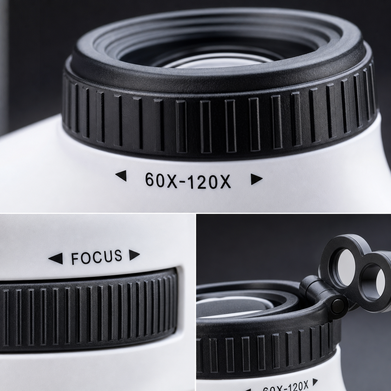 Microscope de poche | Grossissement 60-120x avec lumière LED | Idéal pour les expériences scientifiques et l’observation d’échantillons biologiques