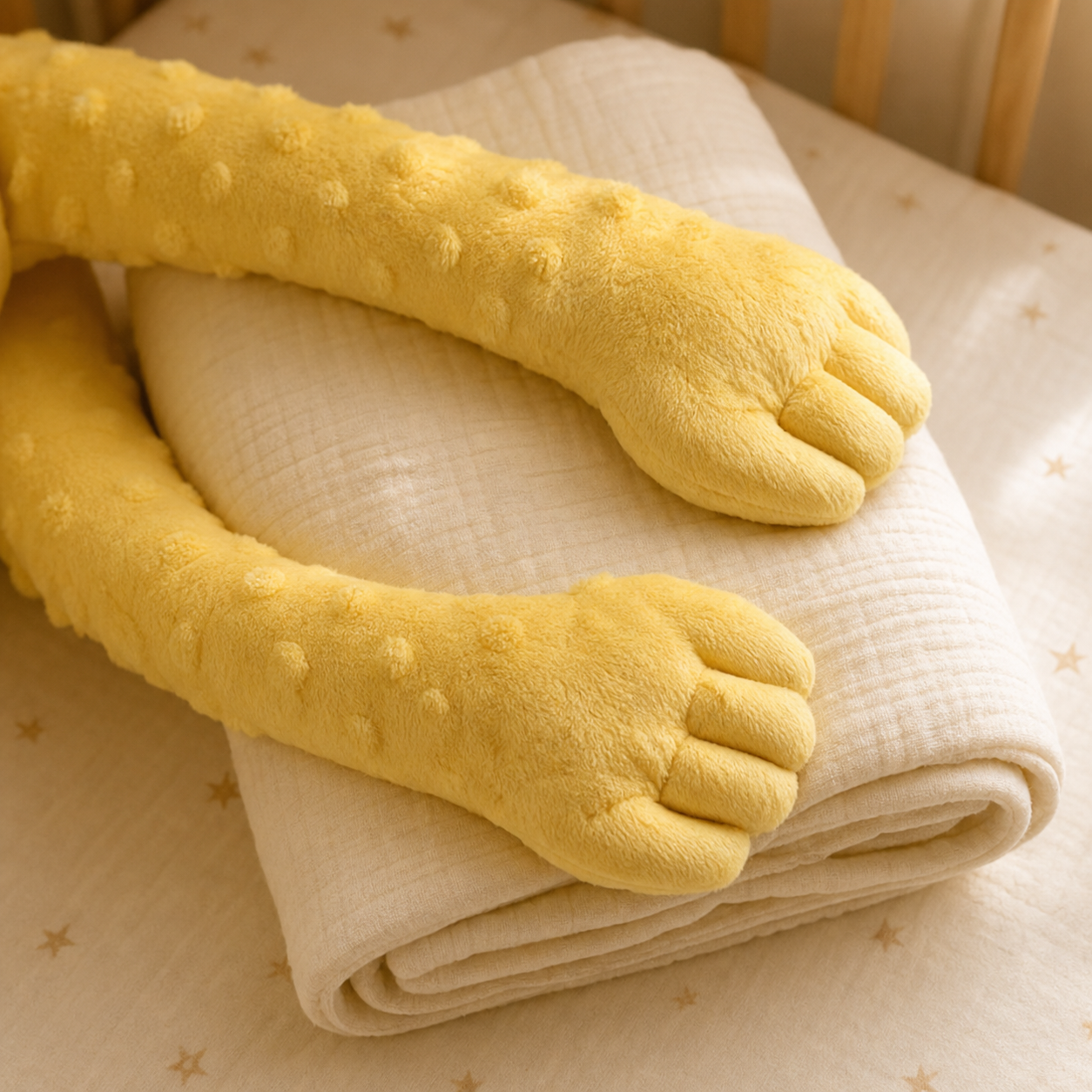 CuddleNest | Peluche douce, compagne de sommeil, avec de longs bras | Confort apaisant pour les enfants