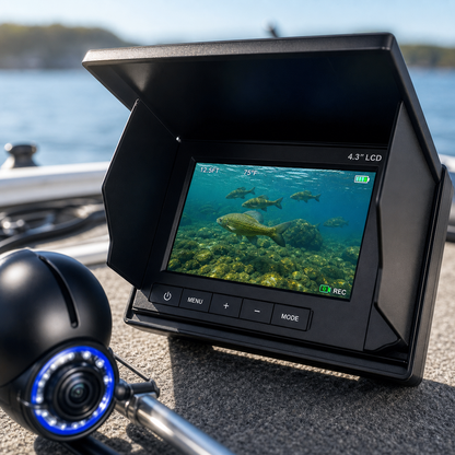 Caméra sous-marine pour la pêche avec vision nocturne et câble flexible | Images nettes dans toutes les conditions