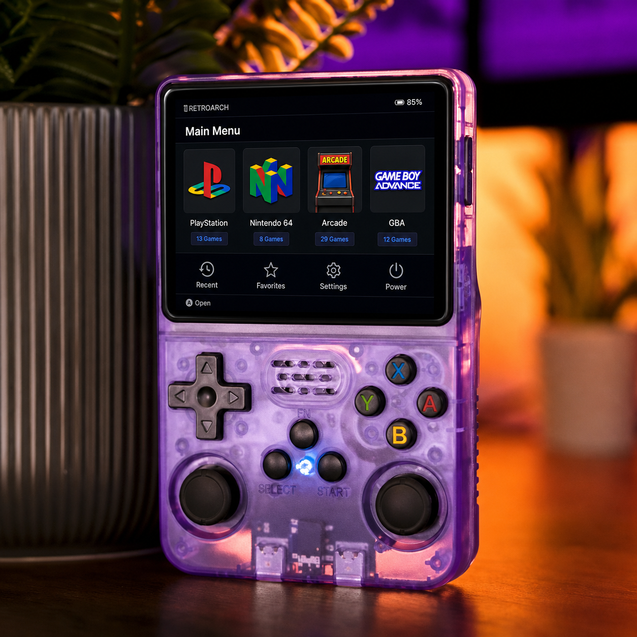 Console de jeu portable | 25.000 jeux rétro avec écran HD | Compacte et prête à divertir en déplacement