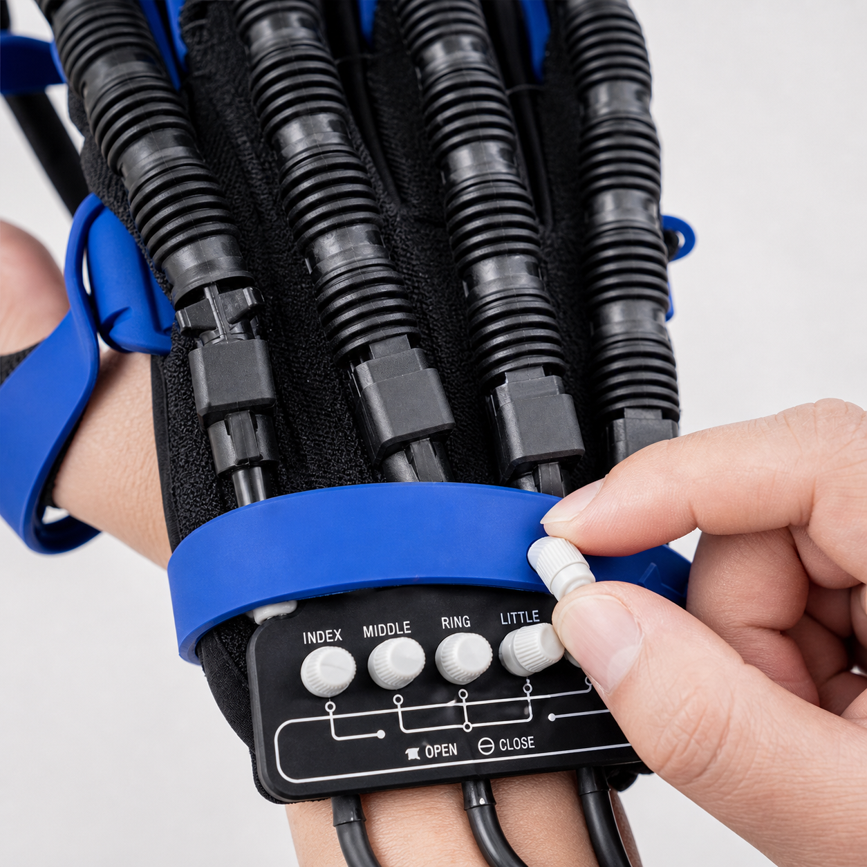 Rééducation de la main | Gants robotisés pour exercices de récupération avec plusieurs modes | Équipement pour améliorer la flexibilité