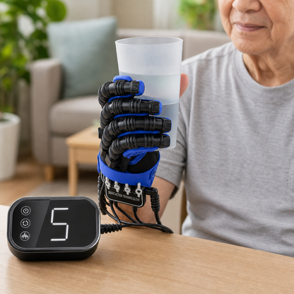 Rééducation de la main | Gants robotisés pour exercices de récupération avec plusieurs modes | Équipement pour améliorer la flexibilité
