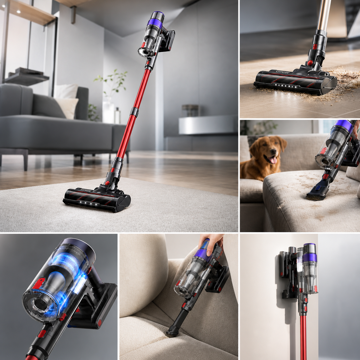 Aspirapolvere Portatile Potente con Batteria Rimovibile | Pulizia Efficiente per Auto e Casa