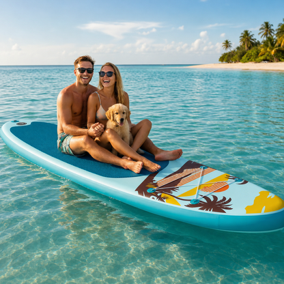 Tavola Da Sup Gonfiabile Con Superficie Antiscivolo | Accessori Inclusi Per Sport Acquatici