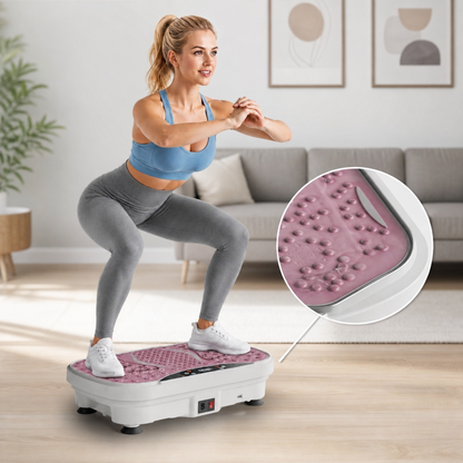 Piattaforma Vibrante per Esercizi Compatta con Modalità Personalizzabili | Allenamento Efficace per Tonificare e Rafforzare