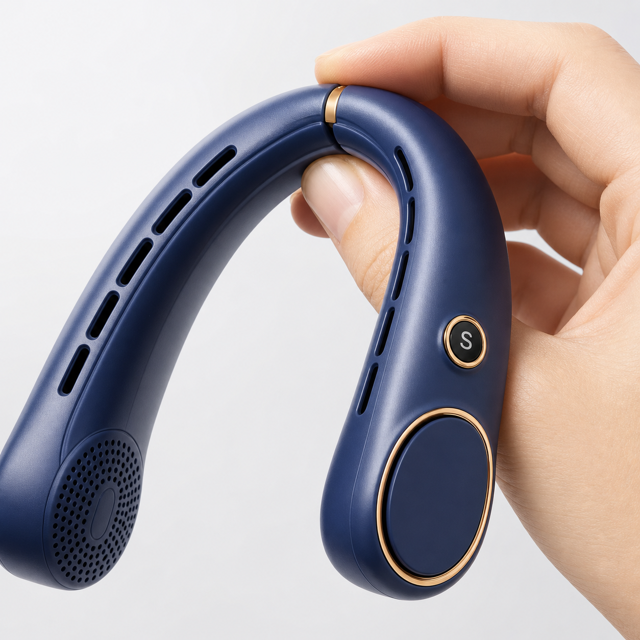 Ventilateur portable sans pales | Flux d’air à 360 degrés avec batterie de 4000 mAh | Silencieux et réglable pour un confort total
