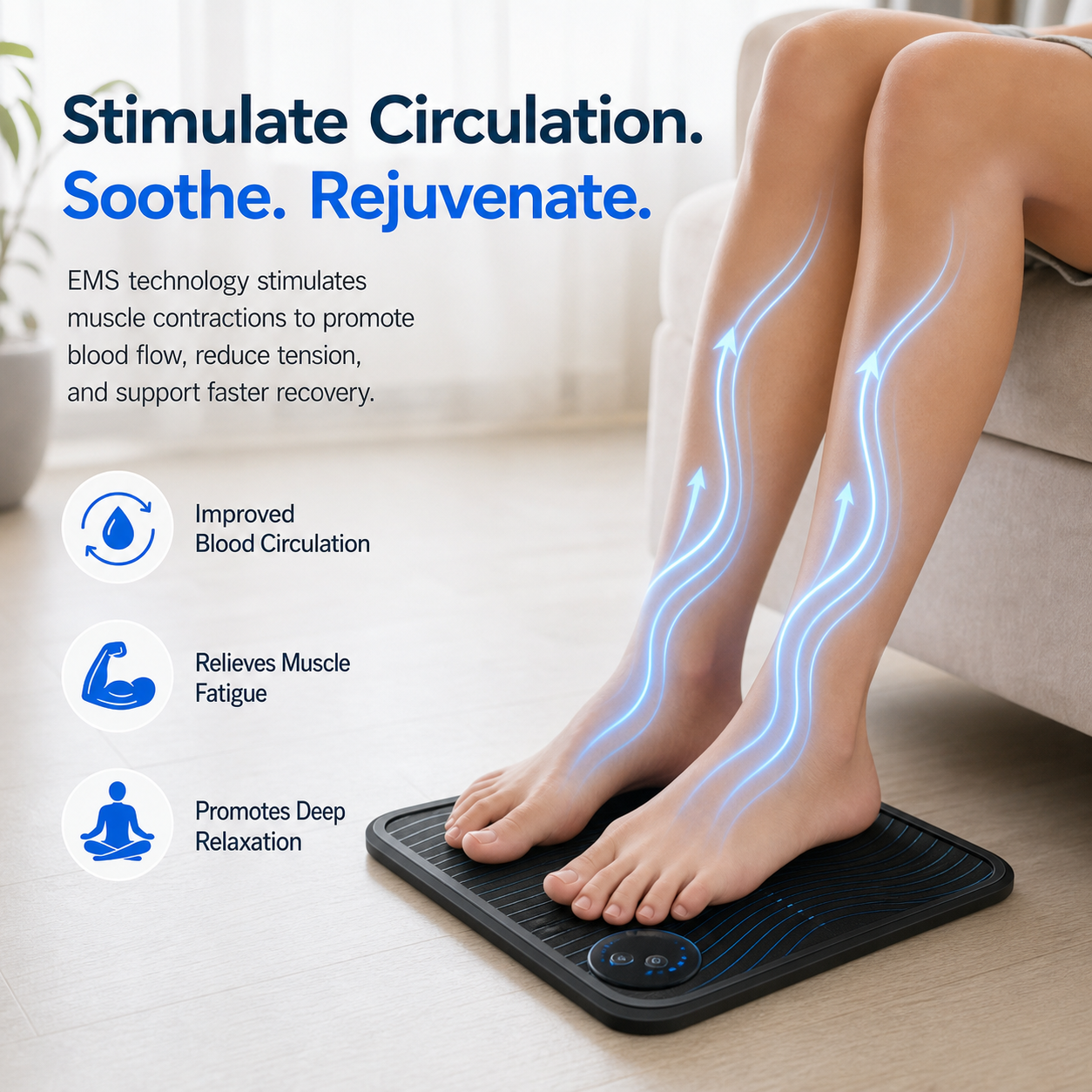Comfort Feet | Appareil de massage pour les pieds avec chaleur et programmes personnalisés | Soulagement immédiat pour les pieds fatigués