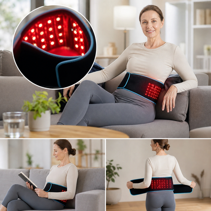 Cintura LED Terapia Luce Rossa per Sollievo dal Dolore con Design Flessibile | Trattamento Efficace per Muscoli e Articolazioni