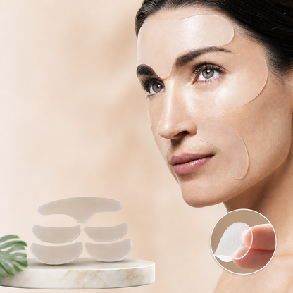 Cerotti Antietà in Silicone per Ridurre le Rughe | Riutilizzabili e Facili da Applicare per una Pelle Giovane e Liscia