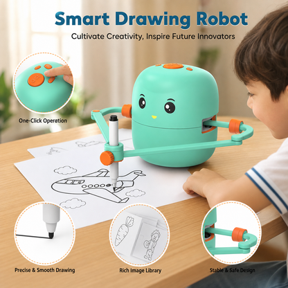 Robot da Disegno Educativo | BotMaster™ con Funzionalità Interattive | Sviluppa Creatività e Abilità Motorie per Bambini