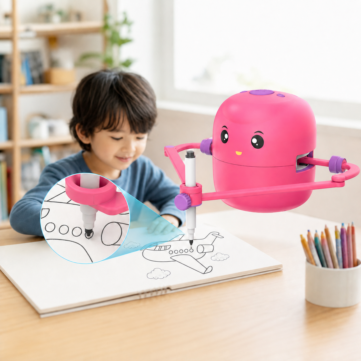 Robot da Disegno Educativo | BotMaster™ con Funzionalità Interattive | Sviluppa Creatività e Abilità Motorie per Bambini