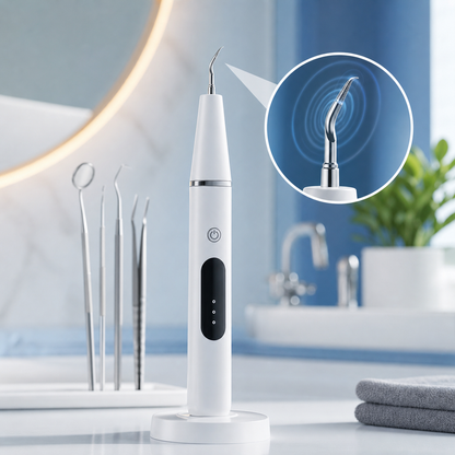 Electric Teeth Cleaner | Portable Sonic Scaler with LED Light for Effective Plaque and Tartar Removal