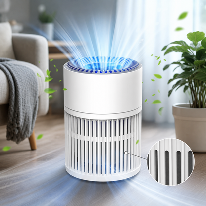 Purificatore D'Aria HEPA per Animali Domestici con Filtro 3 in 1 | Silenzioso e Efficiente per Ambienti Fino a 110 m²