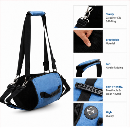 Imbracatura Ergonomica per Cani | Nylon Resistente con Maniglia Antiscivolo | Regolabile per Comfort e Sicurezza durante le Passeggiate