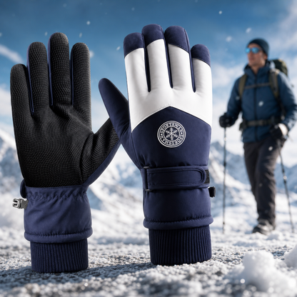 Uniseks-skihandschoenen van PU-leer met touchscreenfunctie, waterdicht - comfort en bescherming voor wintersport