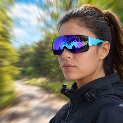 Lunettes de ski professionnelles | Lunettes de neige légères avec protection UV400 | Visibilité maximale pour le ski et le snowboard