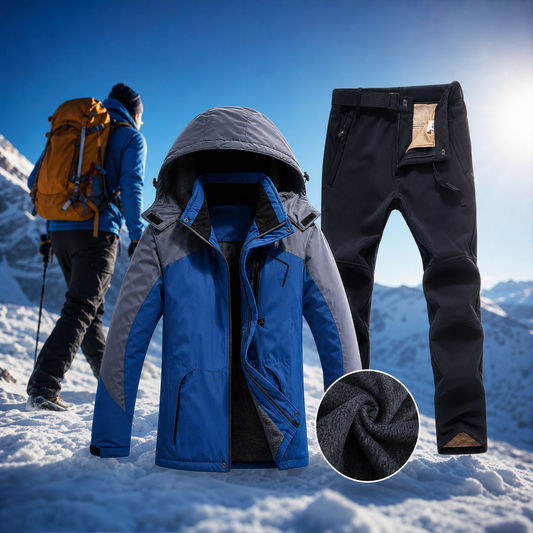 Heren-skipak | Waterdichte en winddichte jas en broek voor comfort en warmte