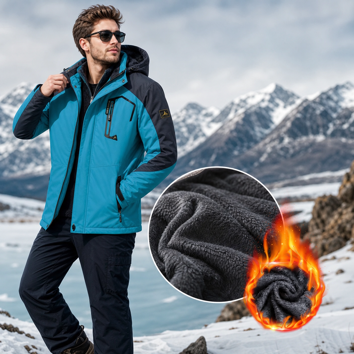 Men’s Ski Suit | Waterproof and Windproof Jacket and Pants for Comfort and Warmth