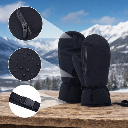 Guanti Invernali Uomo | Guanti da Sci Impermeabili con Touch Screen | Caldi e Termici per Attività Outdoor
