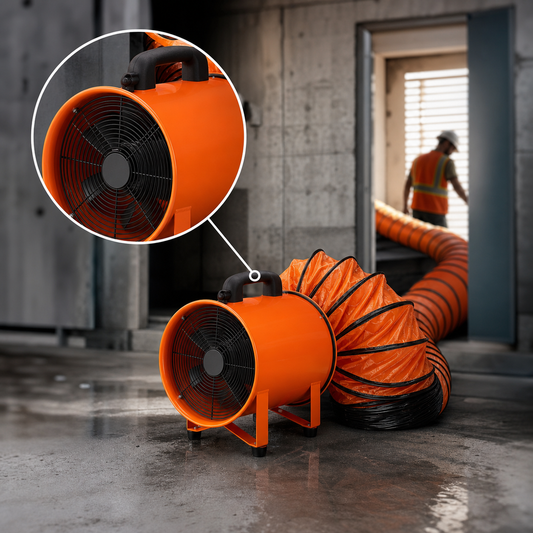 8-Inch Industrial Fan with 195 W AC Motor | 1070 CFM Airflow for Comfortable Environments