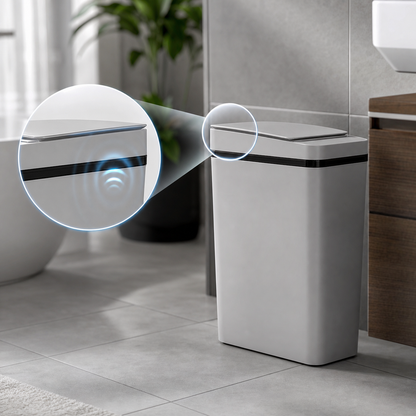 Cestino Automatico | 12 Litri con Sensore di Movimento e Design Compatto | Ideale per Spazi Ristretti