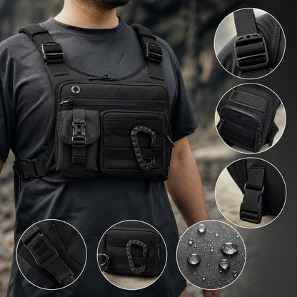 Borsa Tattica Unisex | Borsa a Tracolla Sportiva con Scomparti Multipli | Accesso Facile per Attività Outdoor