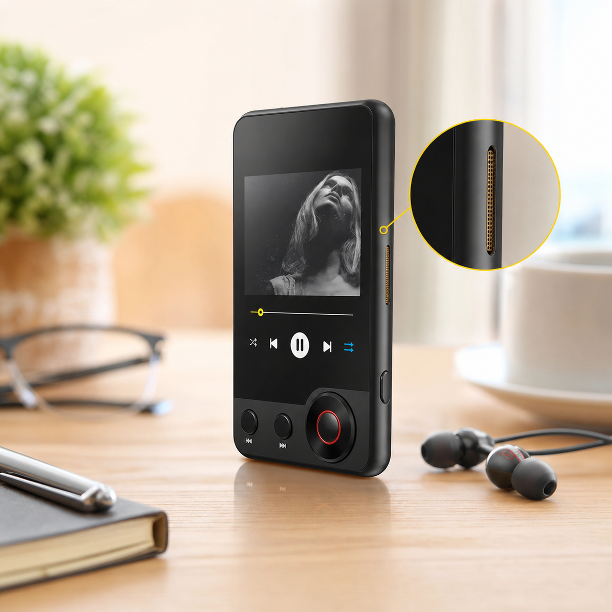 Lettore MP3 Portatile con Bluetooth 5.3 e Memoria Espandibile fino a 512 GB | Audio HiFi e Touchscreen per Esperienza Musicale Unica