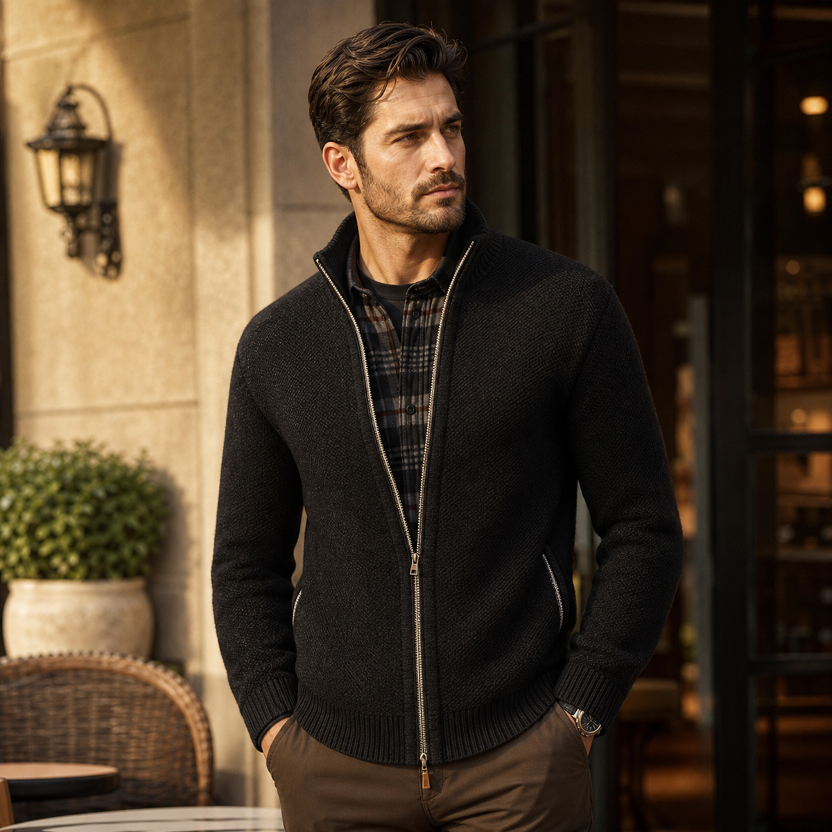 Marco | Caldo Cardigan Slim Fit Autunno Inverno