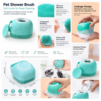 Glabora Kit Toelettatura Cani Professionale 4-in-1 | Tagliaunghie Elettrico, Spazzola Slanatore, Spazzola Bagno in Silicone e Asciugamano Microfibra