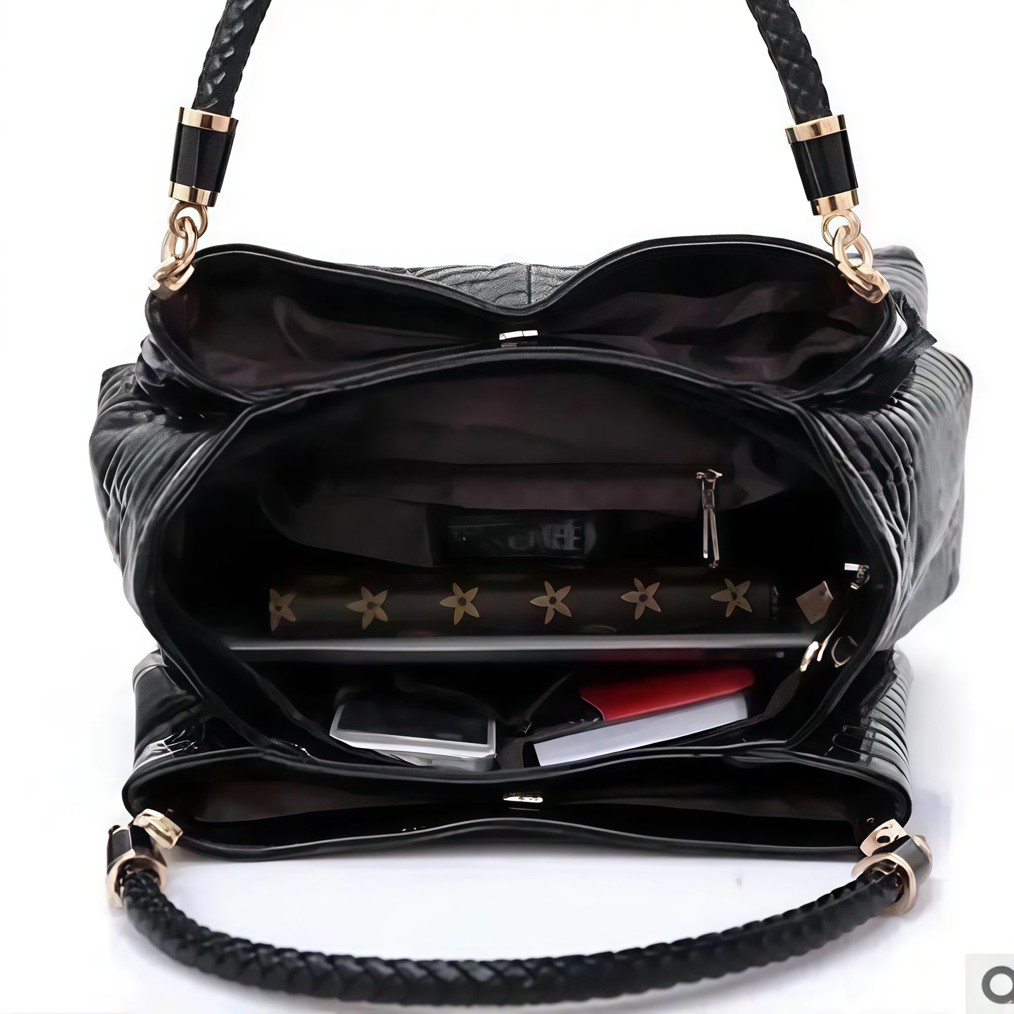 Women's Crocodile Shoulder Bag with Ample Space