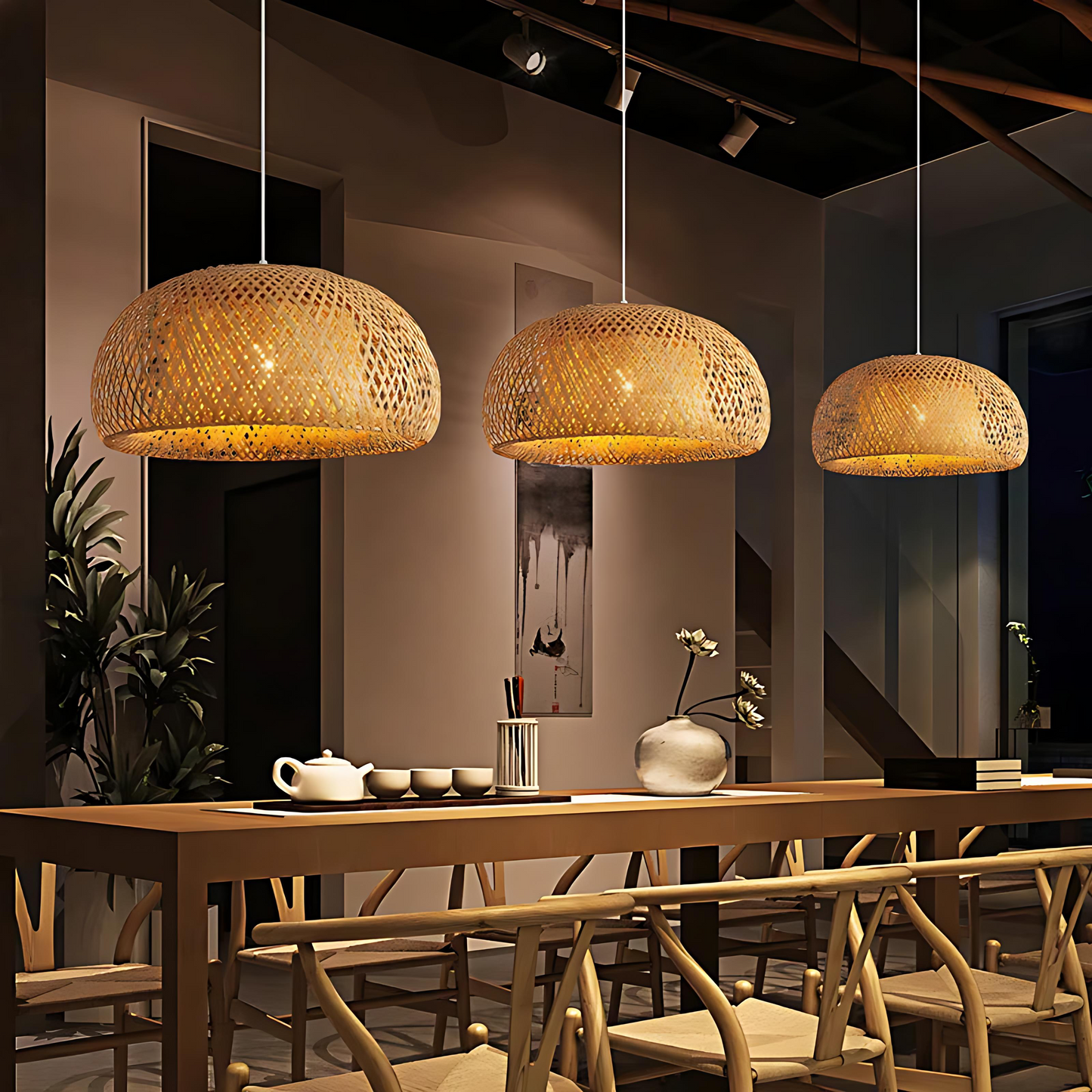 Natural Rattan Pendant Lamp
