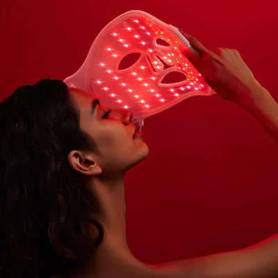 Maschera Viso LED | Terapia della Luce con Ringiovanimento e Collagene | Trattamento Anti-invecchiamento per Pelle Radiosa