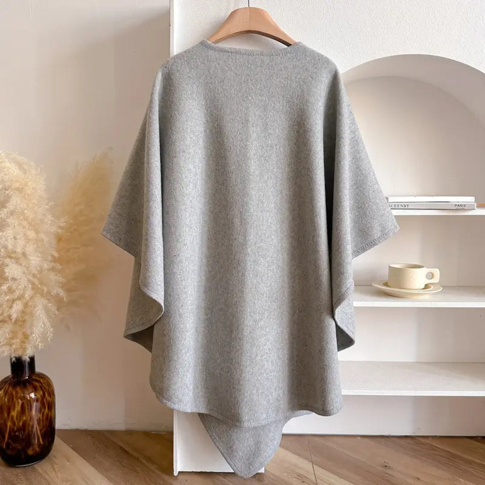 Ginevra | Women's Belted Poncho Coat - Soft, Wraparound Fit