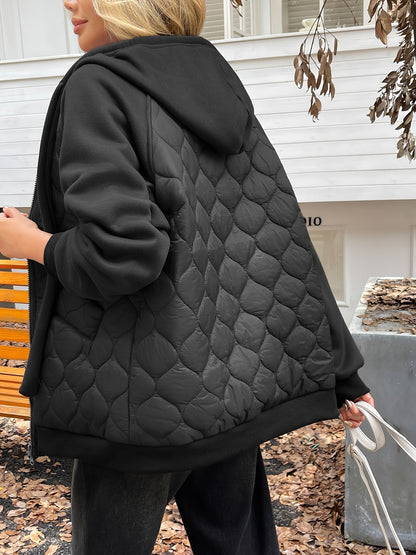 Nora | Quilted Women's Jacket with Hood - Soft Warmth and Everyday Elegance